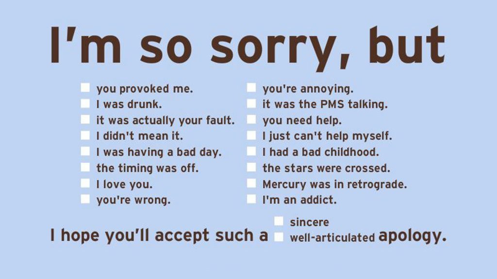 Apologize ways to 10 Ways